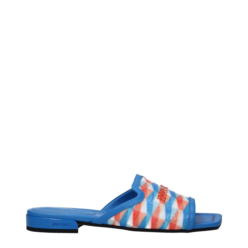 Jimmy Choo Light Blue Fabric Slipper - Beyzy Store - Jimmy Choo
