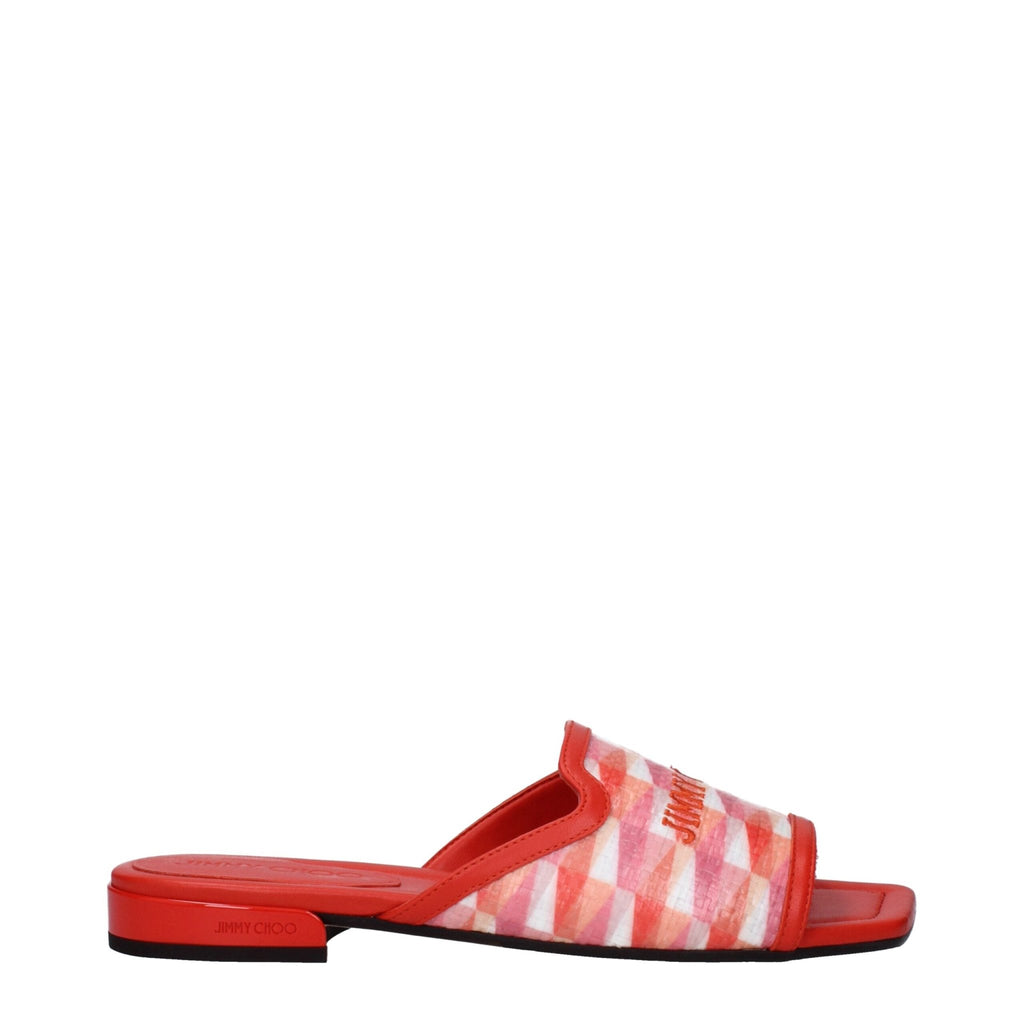 Jimmy Choo Orange Fabric Slipper - Beyzy Store - Jimmy Choo
