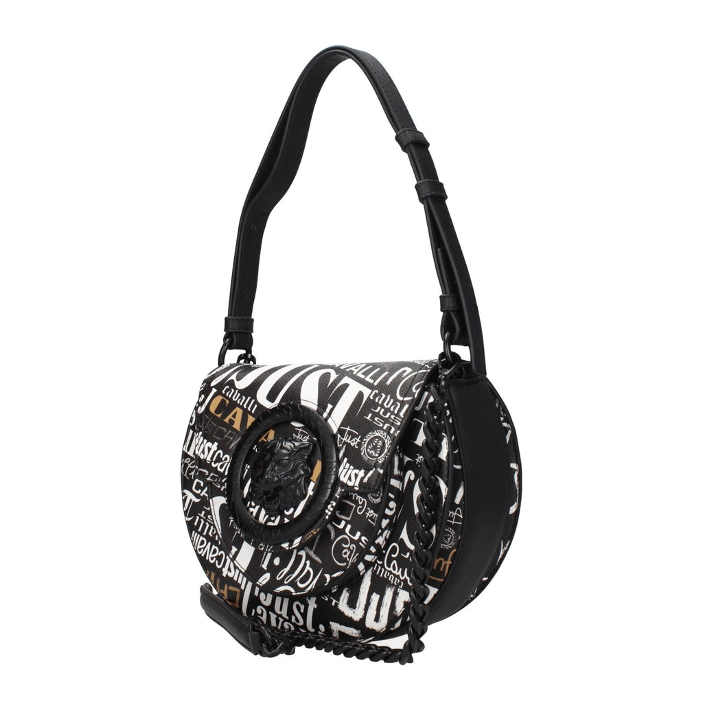 Just Cavalli Black Polyester Shoulder Bag - Beyzy Store - Just Cavalli