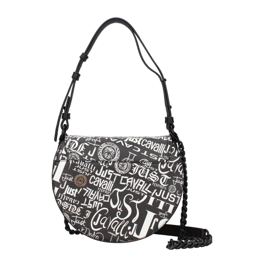 Just Cavalli Black Polyester Shoulder Bag - Beyzy Store - Just Cavalli