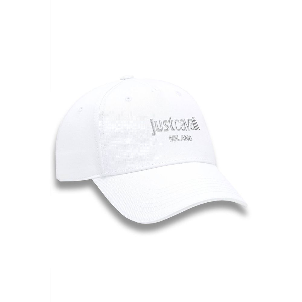 Just Cavalli White Cotton Mens Cap - Beyzy Store - Just Cavalli