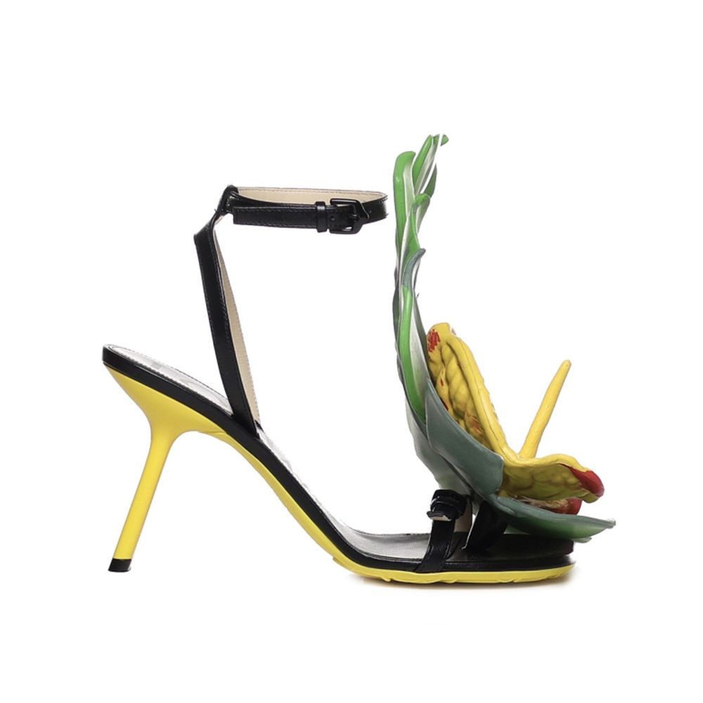 Loewe Petal Monstera Leather Sandals - Beyzy Store - Loewe