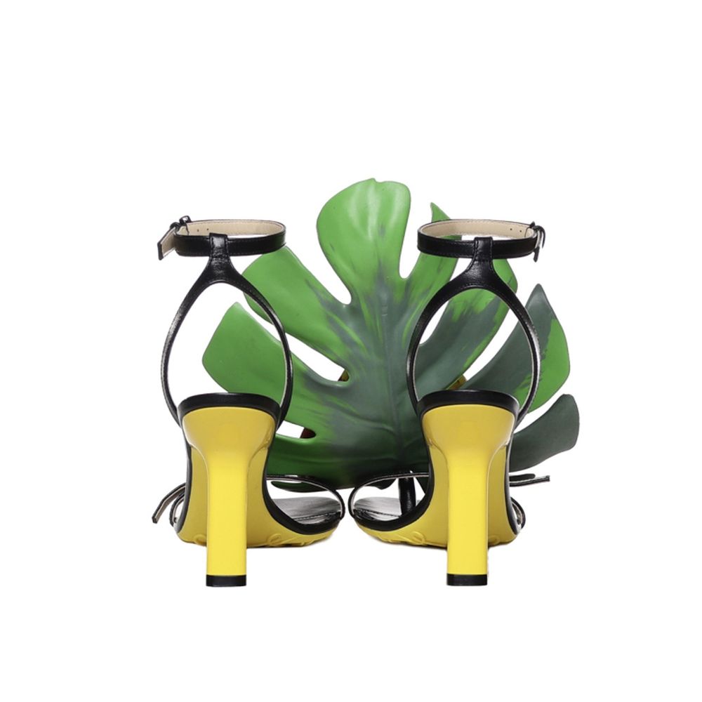 Loewe Petal Monstera Leather Sandals - Beyzy Store - Loewe