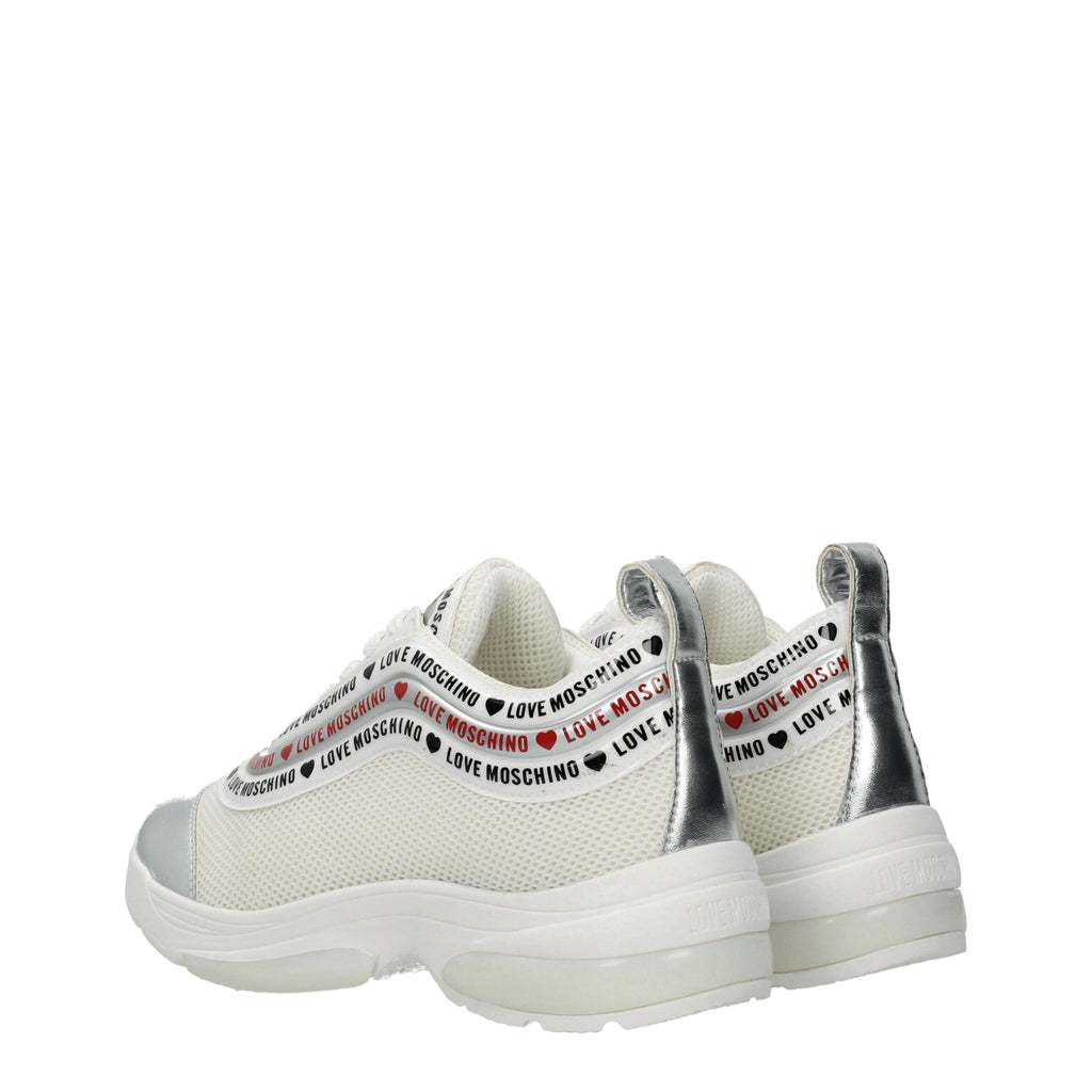 Love Moschino Beige Fabric Sneakers - Beyzy Store - Love Moschino