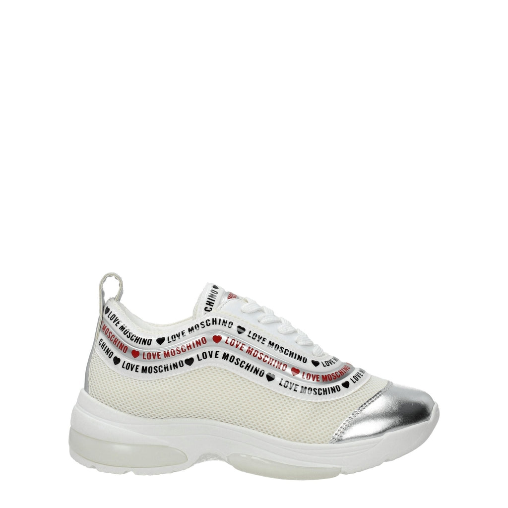 Love Moschino Beige Fabric Sneakers - Beyzy Store - Love Moschino