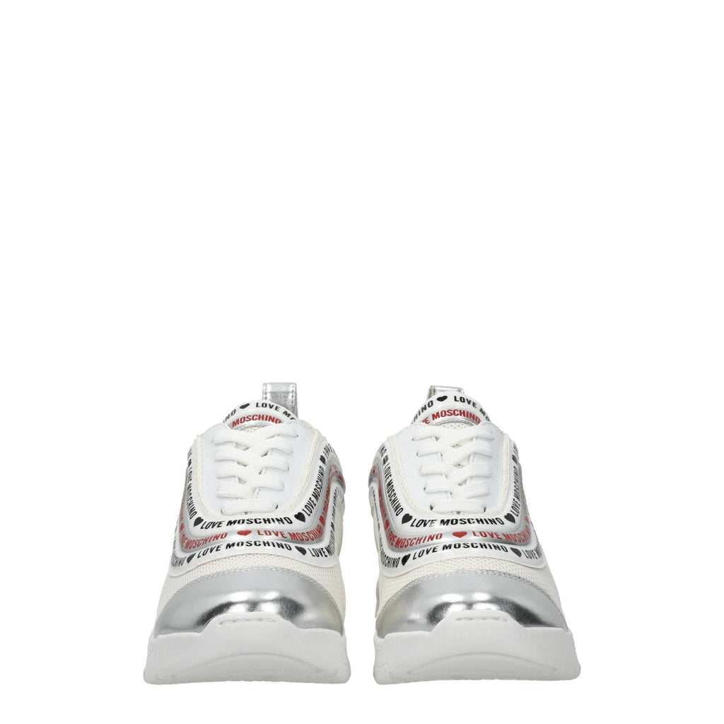 Love Moschino Beige Fabric Sneakers - Beyzy Store - Love Moschino