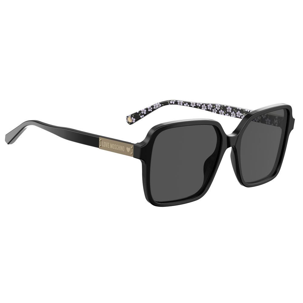 Love Moschino Black Acetate Sunglasses - Beyzy Store - Love Moschino