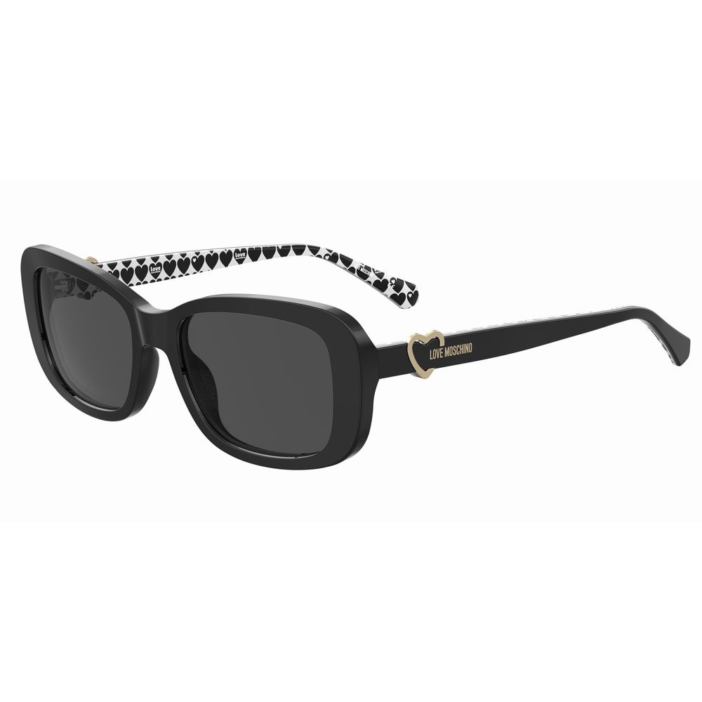 Love Moschino Black Haircalf Sunglasses - Beyzy Store - Love Moschino