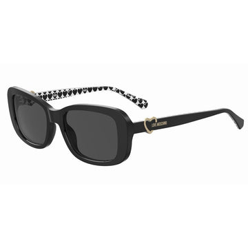 Love Moschino Black Haircalf Sunglasses - Beyzy Store - Love Moschino