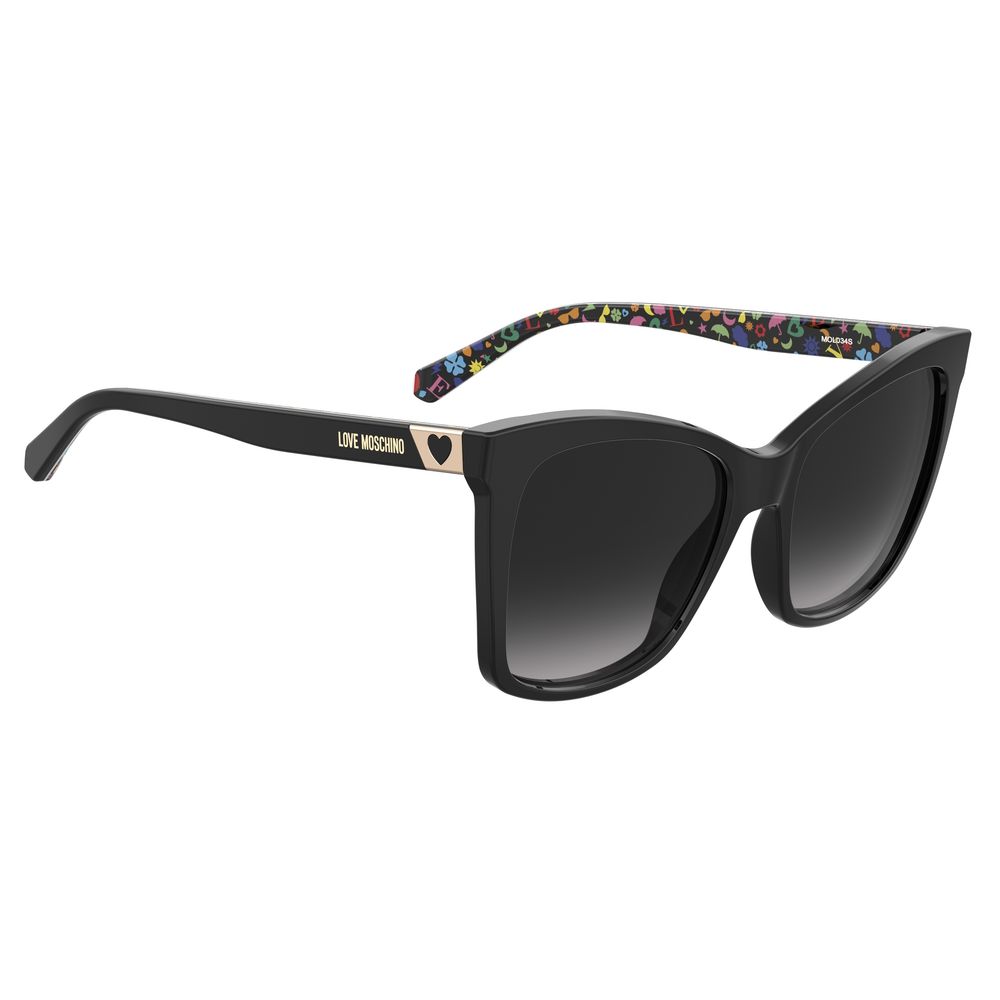 Love Moschino Black Haircalf Sunglasses - Beyzy Store - Love Moschino