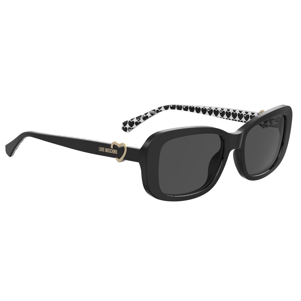 Love Moschino Black Haircalf Sunglasses - Beyzy Store - Love Moschino