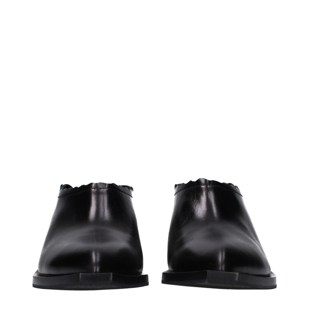 Love Moschino Black Leather Loafer - Beyzy Store - Love Moschino