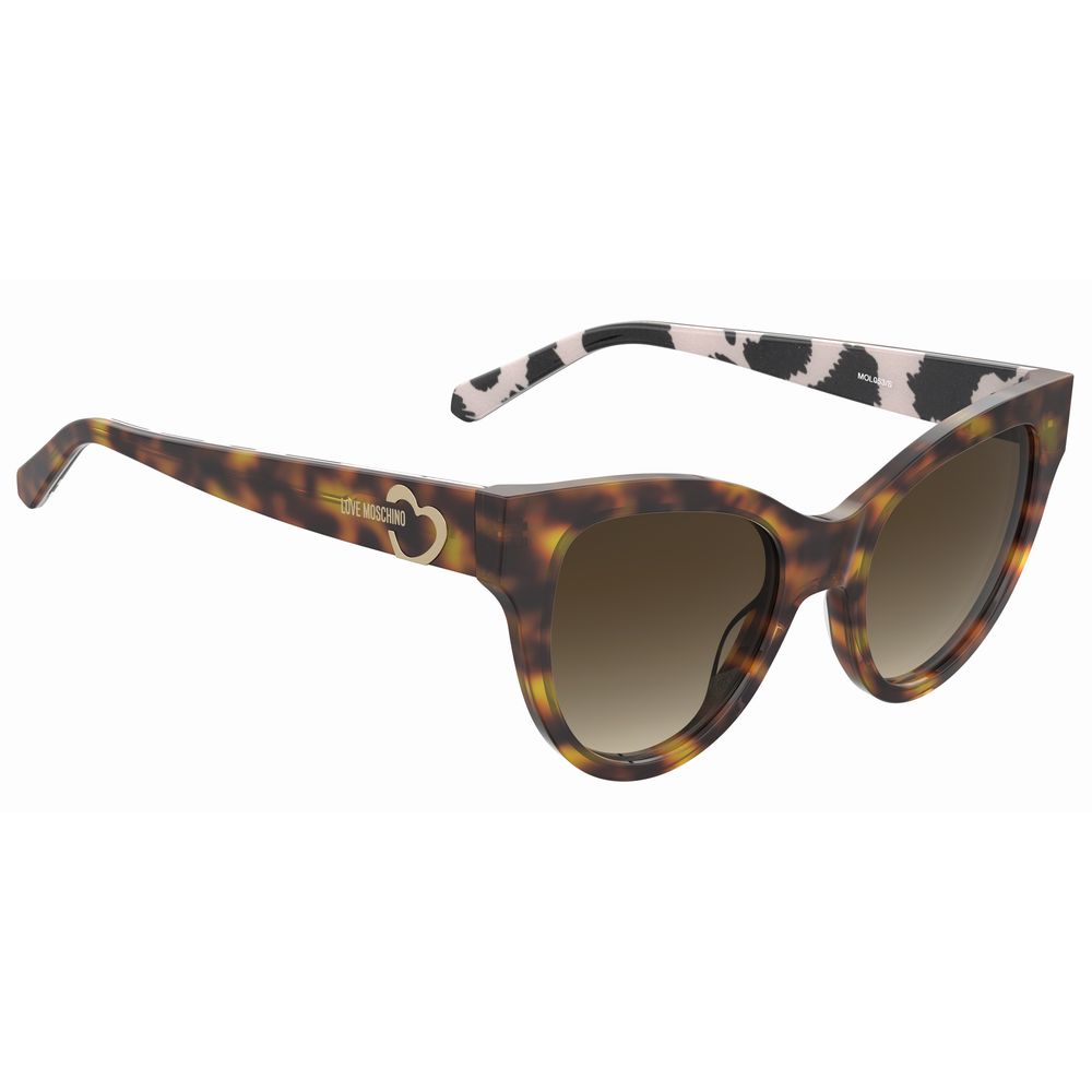 Love Moschino Brown Haircalf Sunglasses - Beyzy Store - Love Moschino