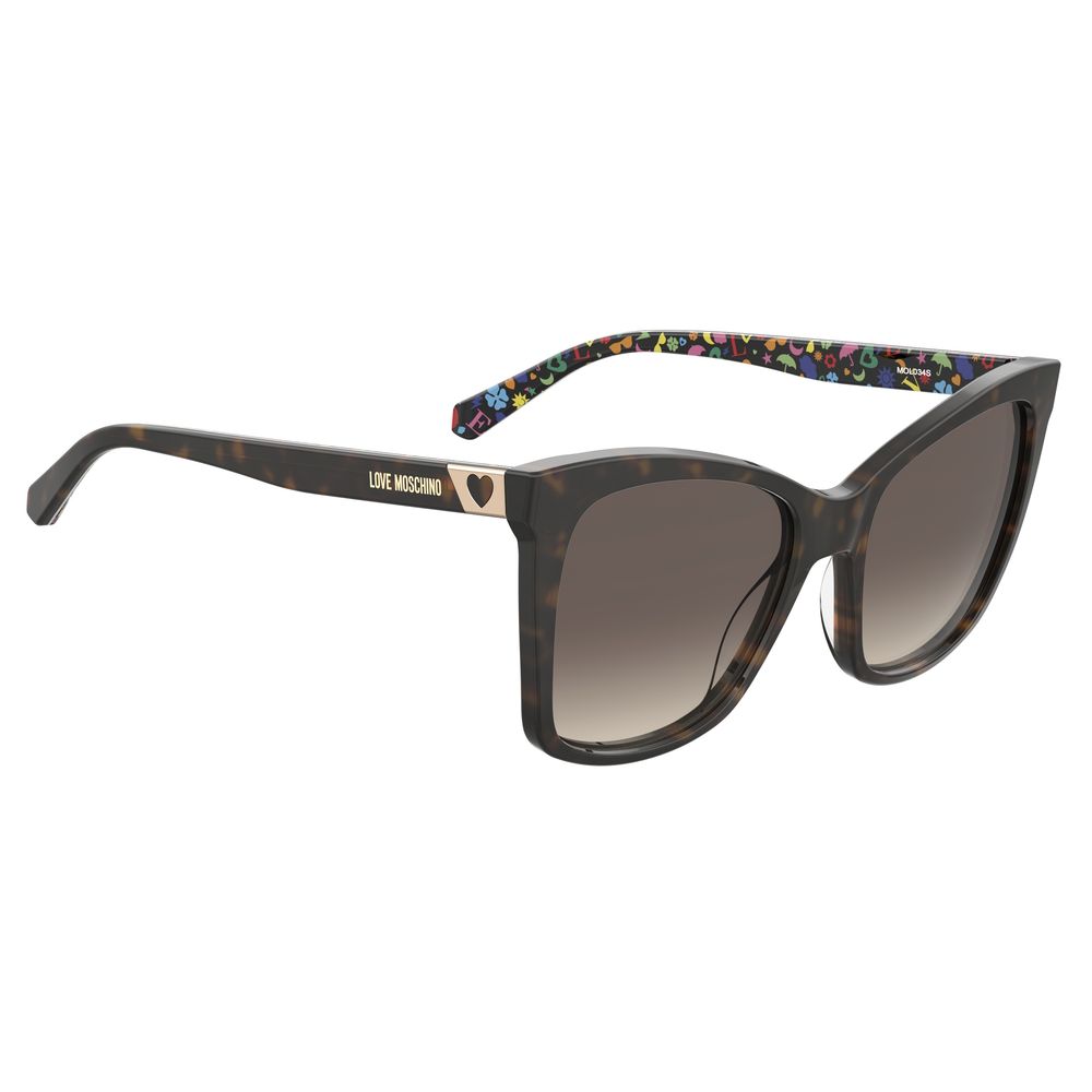 Love Moschino Brown Haircalf Sunglasses - Beyzy Store - Love Moschino