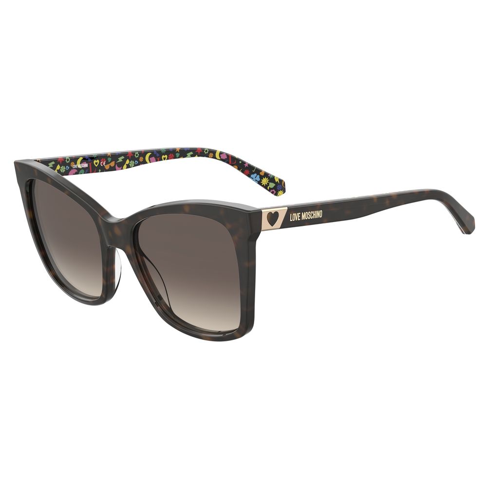 Love Moschino Brown Haircalf Sunglasses - Beyzy Store - Love Moschino
