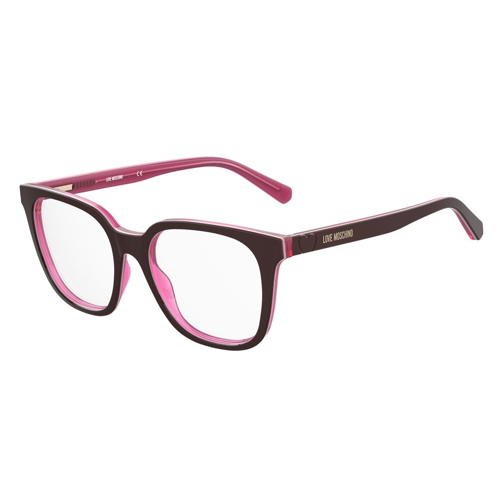 Love Moschino Burgundy Acetate Frames - Beyzy Store - Love Moschino