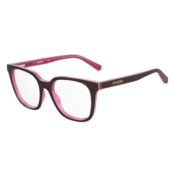 Love Moschino Burgundy Acetate Frames - Beyzy Store - Love Moschino