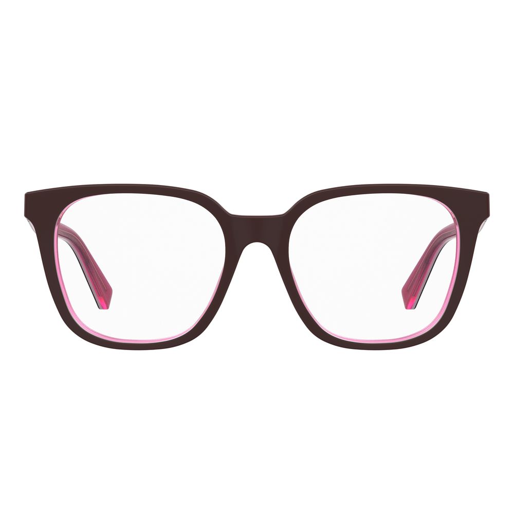 Love Moschino Burgundy Acetate Frames - Beyzy Store - Love Moschino