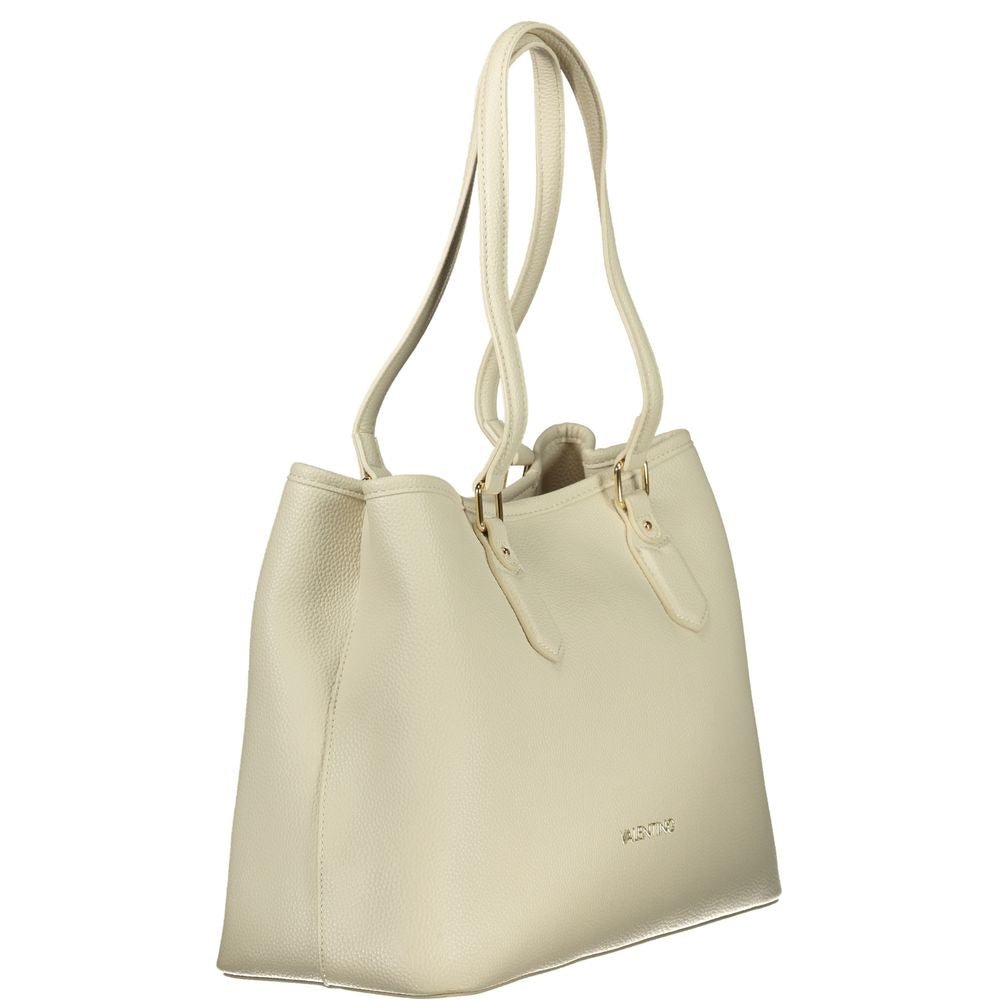 Mario Valentino Beige Polyethylene Handbag - Beyzy Store - Mario Valentino