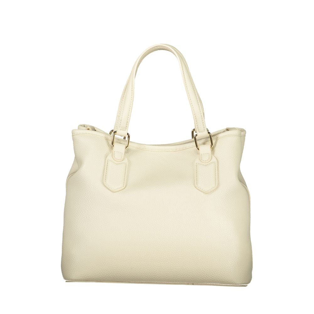 Mario Valentino Beige Polyethylene Handbag - Beyzy Store - Mario Valentino