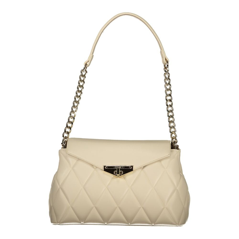 Mario Valentino Beige Polyethylene Handbag - Beyzy Store - Mario Valentino