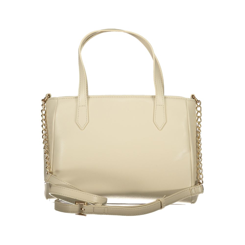 Mario Valentino Beige Polyethylene Handbag - Beyzy Store - Mario Valentino