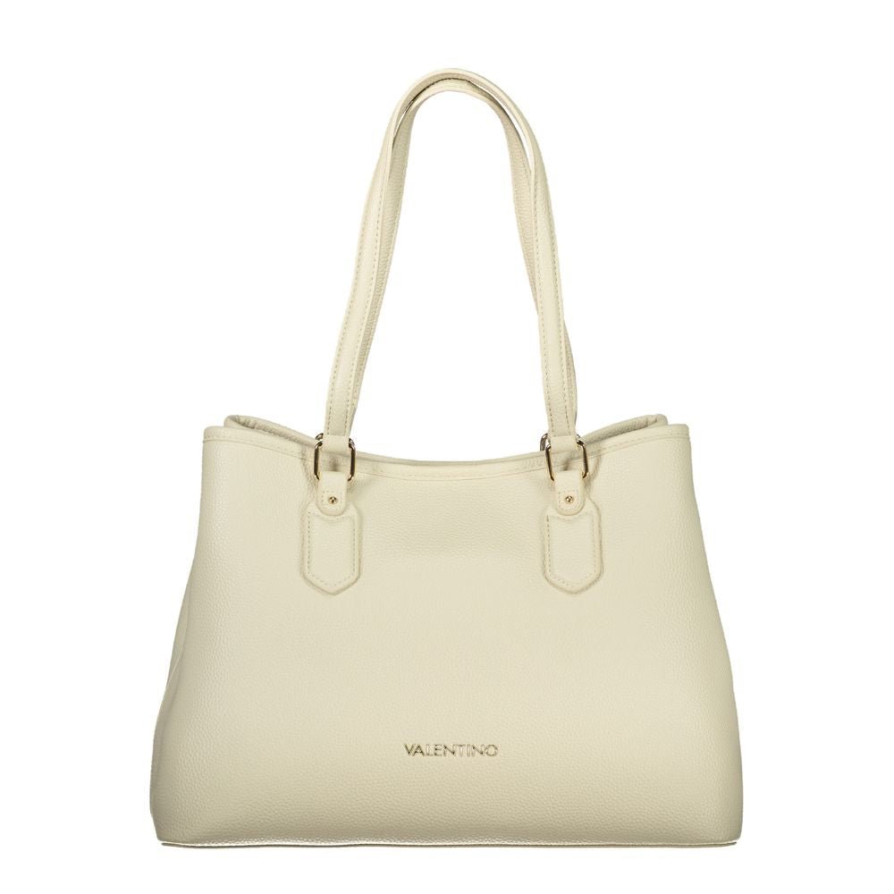 Mario Valentino Beige Polyethylene Handbag - Beyzy Store - Mario Valentino