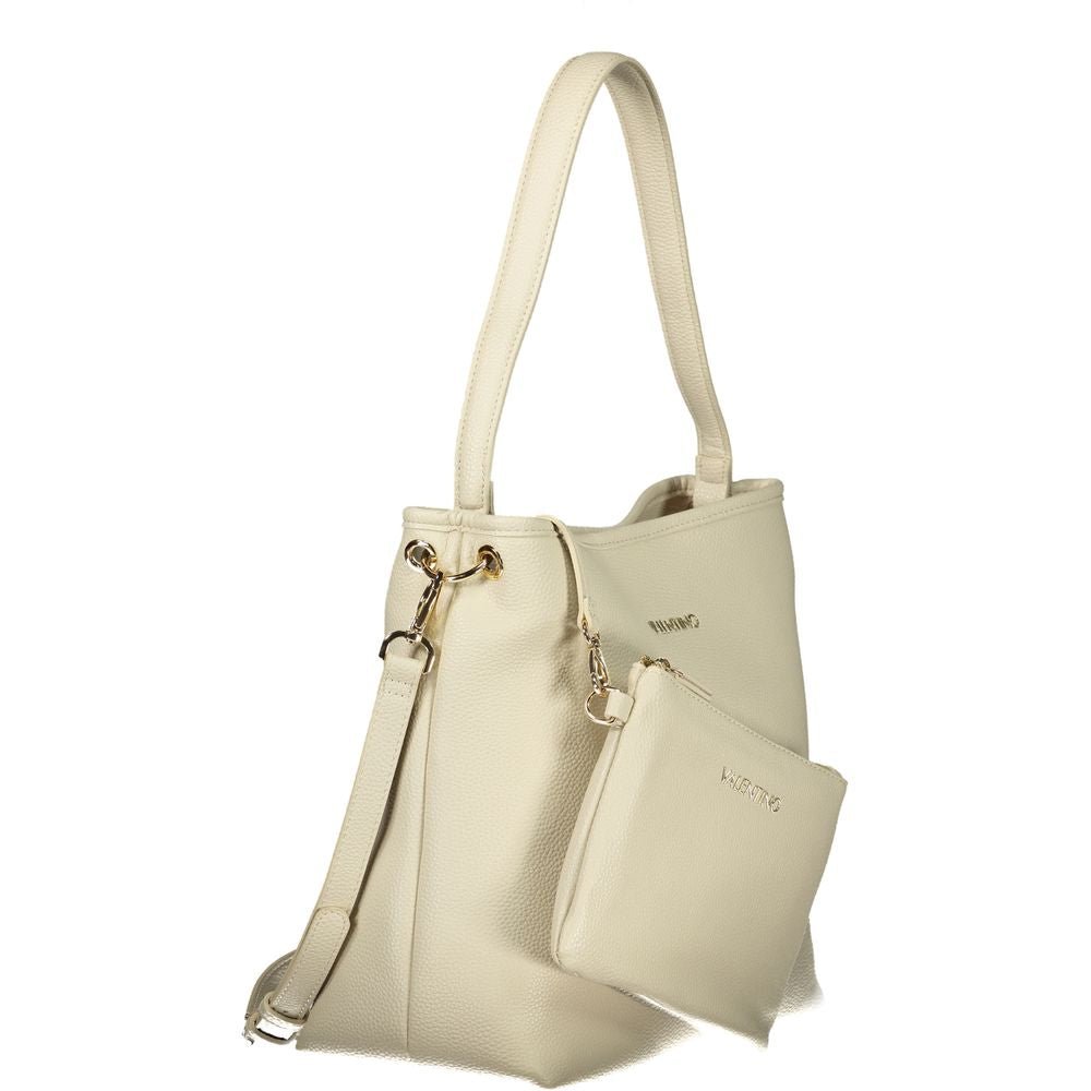 Mario Valentino Beige Polyethylene Handbag - Beyzy Store - Mario Valentino