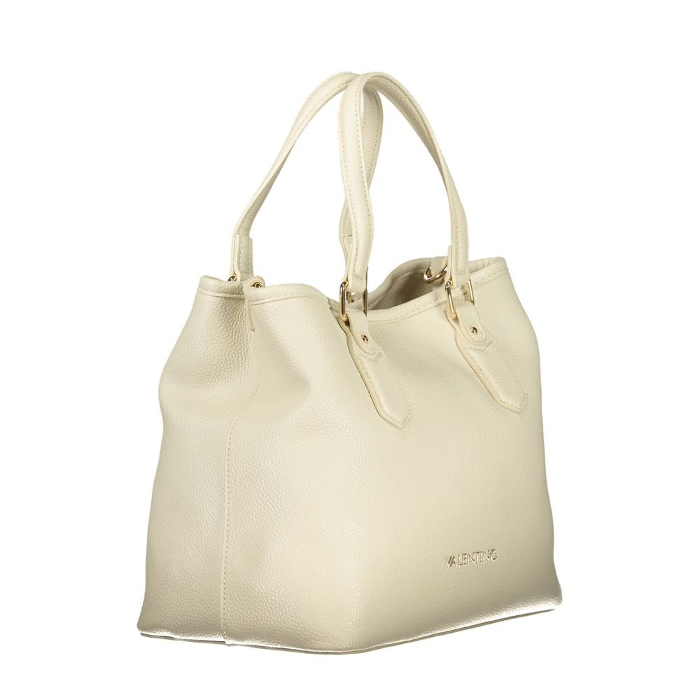 Mario Valentino Beige Polyethylene Handbag - Beyzy Store - Mario Valentino