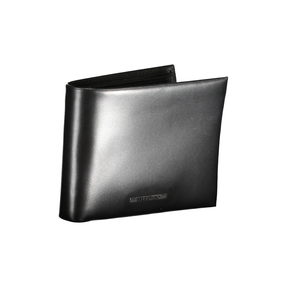 Mario Valentino Black Leather Wallet - Beyzy Store - Mario Valentino