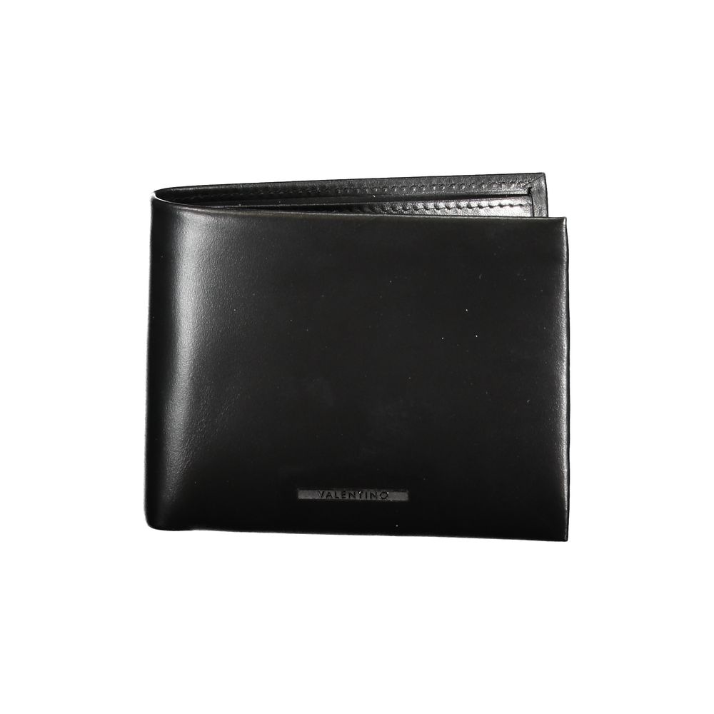 Mario Valentino Black Leather Wallet - Beyzy Store - Mario Valentino