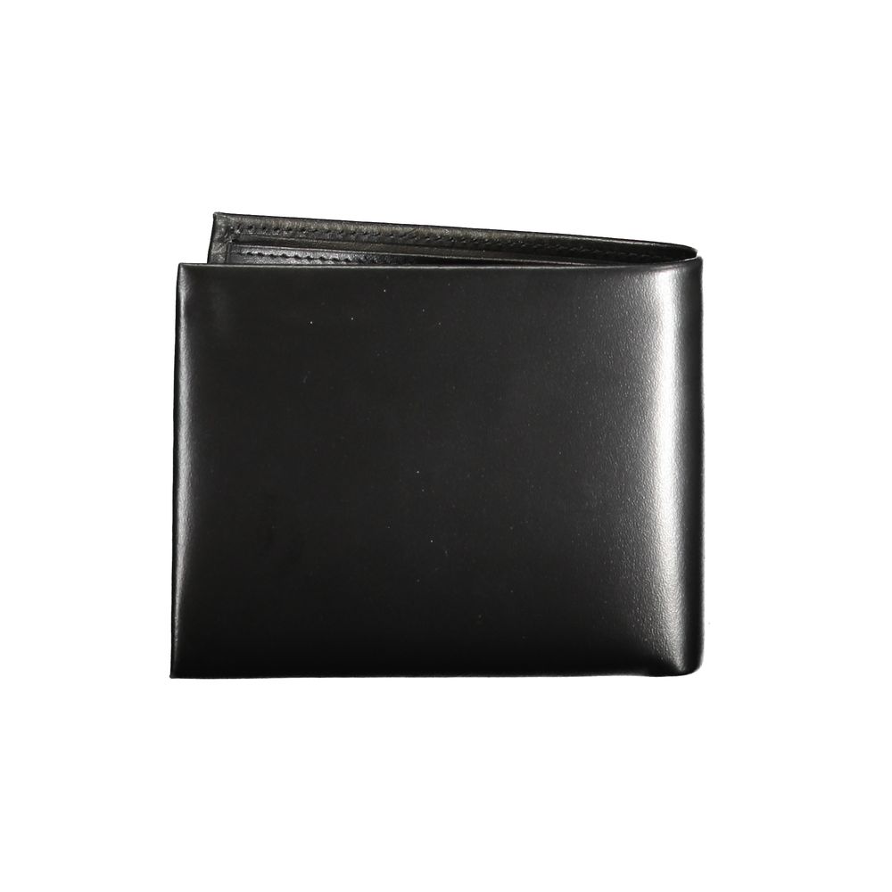 Mario Valentino Black Leather Wallet - Beyzy Store - Mario Valentino