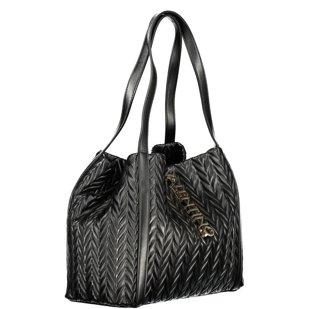 Mario Valentino Black Polyethylene Handbag - Beyzy Store - Mario Valentino