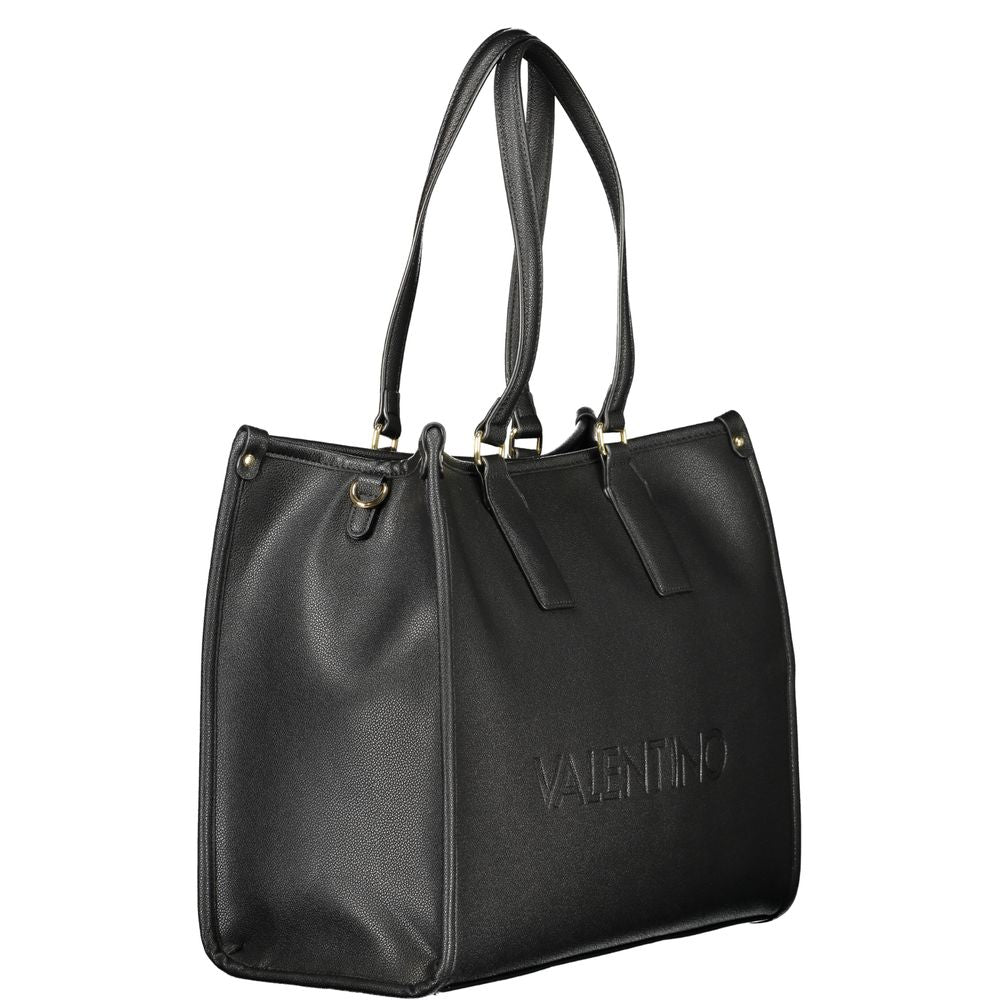 Mario Valentino Black Polyethylene Handbag - Beyzy Store - Mario Valentino