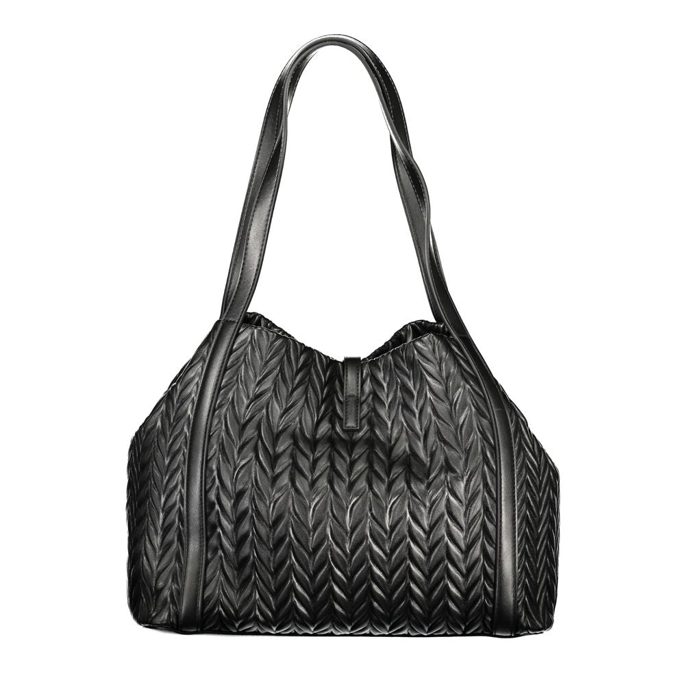Mario Valentino Black Polyethylene Handbag - Beyzy Store - Mario Valentino