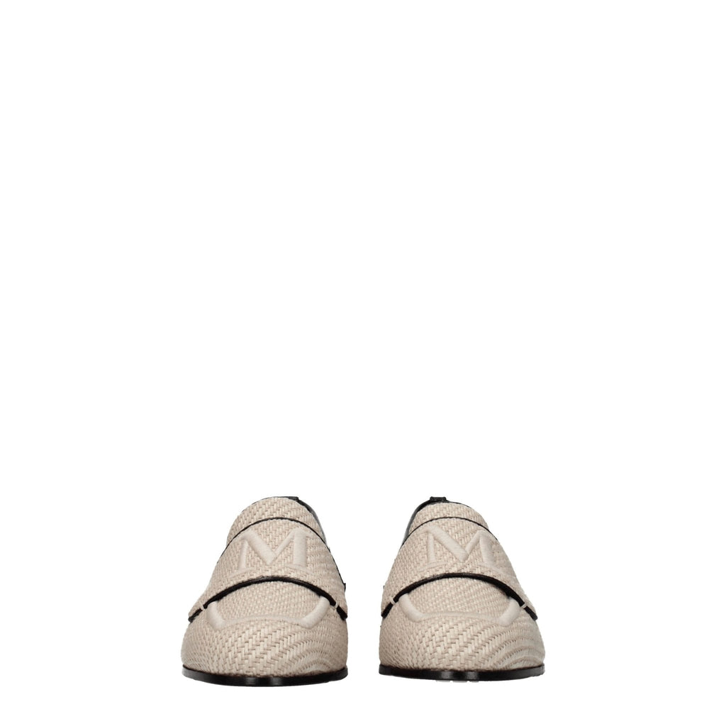 Max Mara Beige Fabric Loafer - Beyzy Store - Max Mara