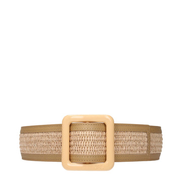 Max Mara Beige Raffia Belts - Beyzy Store - Max Mara