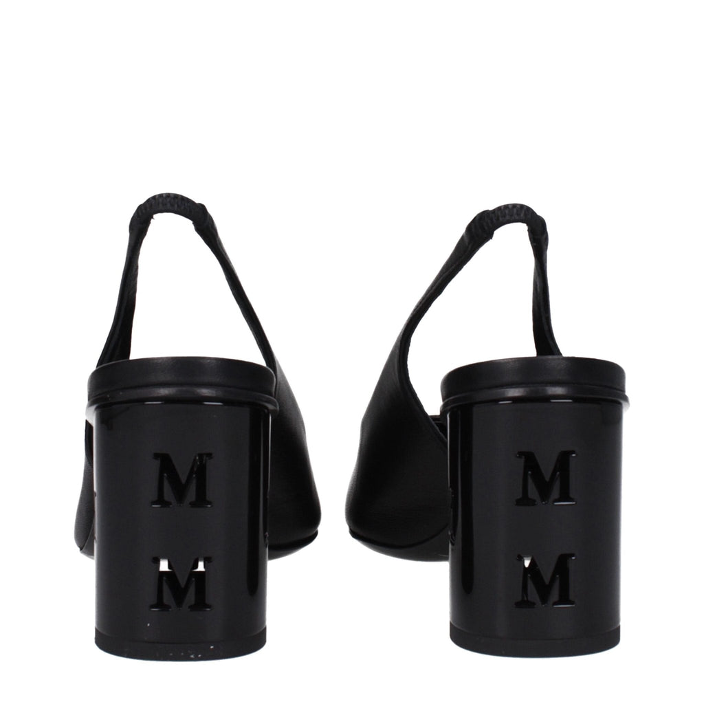 Max Mara Black Leather High Heel Pumps - Beyzy Store - Max Mara