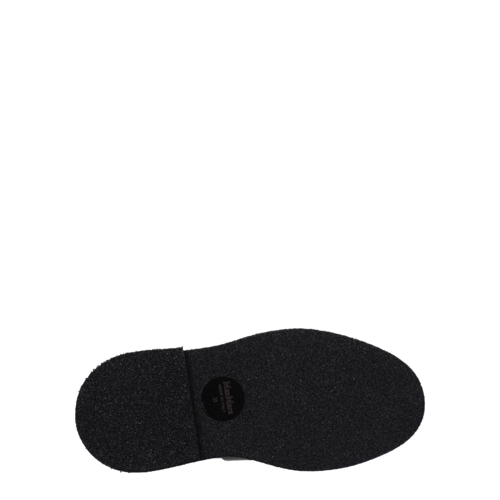 Max Mara Black Leather Oxfords And Derby - Beyzy Store - Max Mara