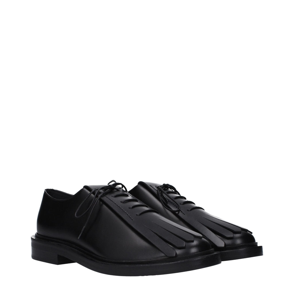 Max Mara Black Leather Oxfords And Derby - Beyzy Store - Max Mara