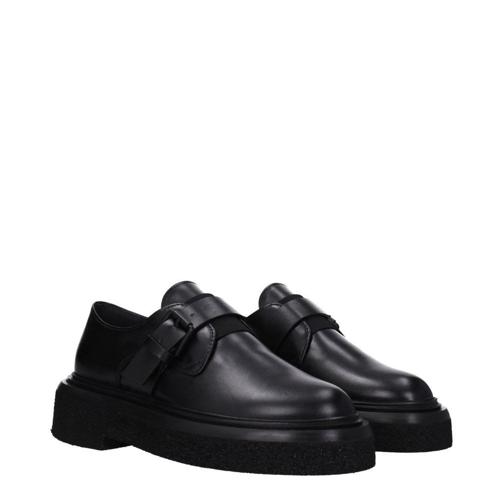 Max Mara Black Leather Oxfords And Derby - Beyzy Store - Max Mara
