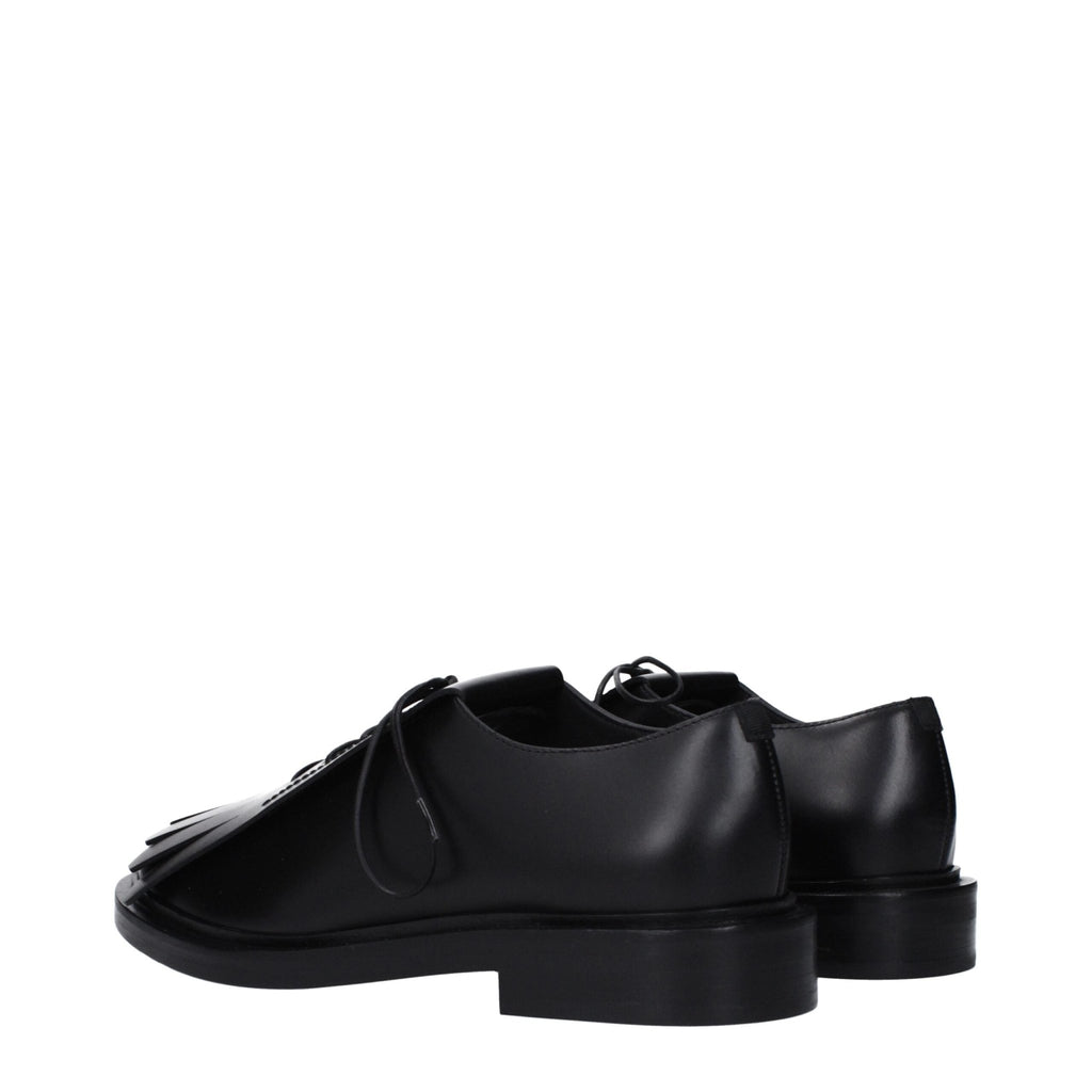Max Mara Black Leather Oxfords And Derby - Beyzy Store - Max Mara