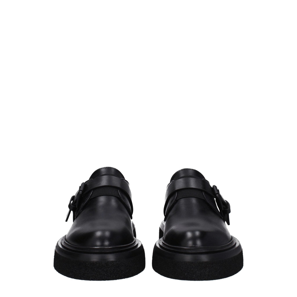 Max Mara Black Leather Oxfords And Derby - Beyzy Store - Max Mara