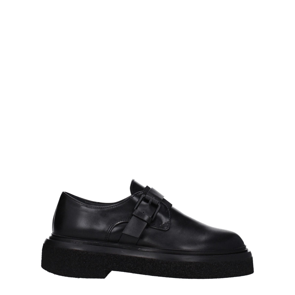 Max Mara Black Leather Oxfords And Derby - Beyzy Store - Max Mara