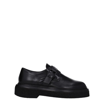 Max Mara Black Leather Oxfords And Derby - Beyzy Store - Max Mara