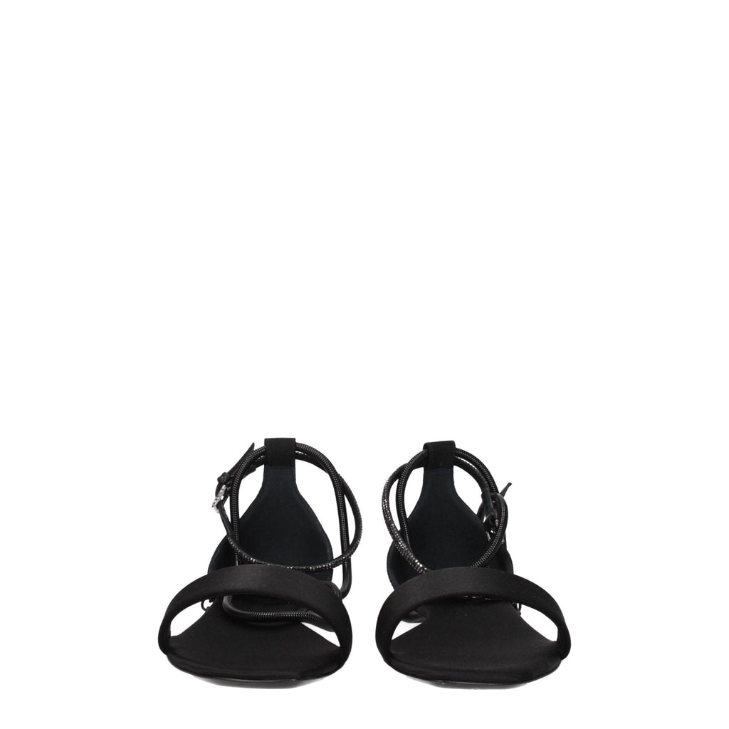 Max Mara Black Satin Sandal - Beyzy Store - Max Mara
