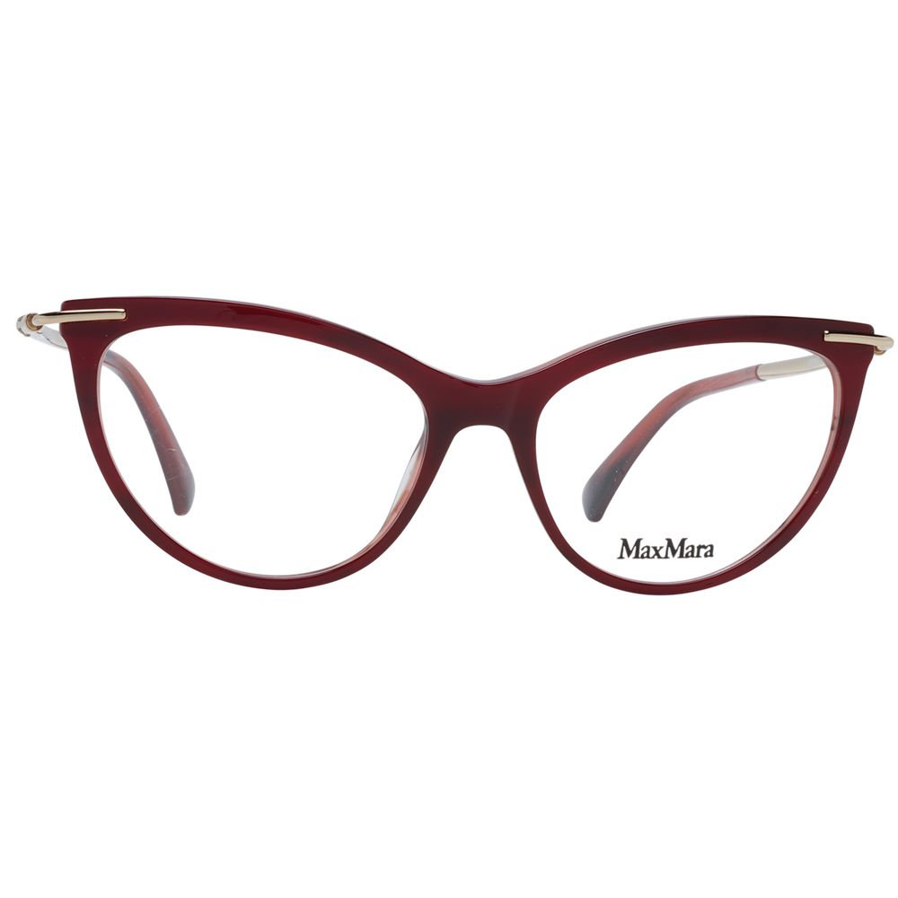 Max Mara Burgundy Women Glasses Frame - Beyzy Store - Max Mara