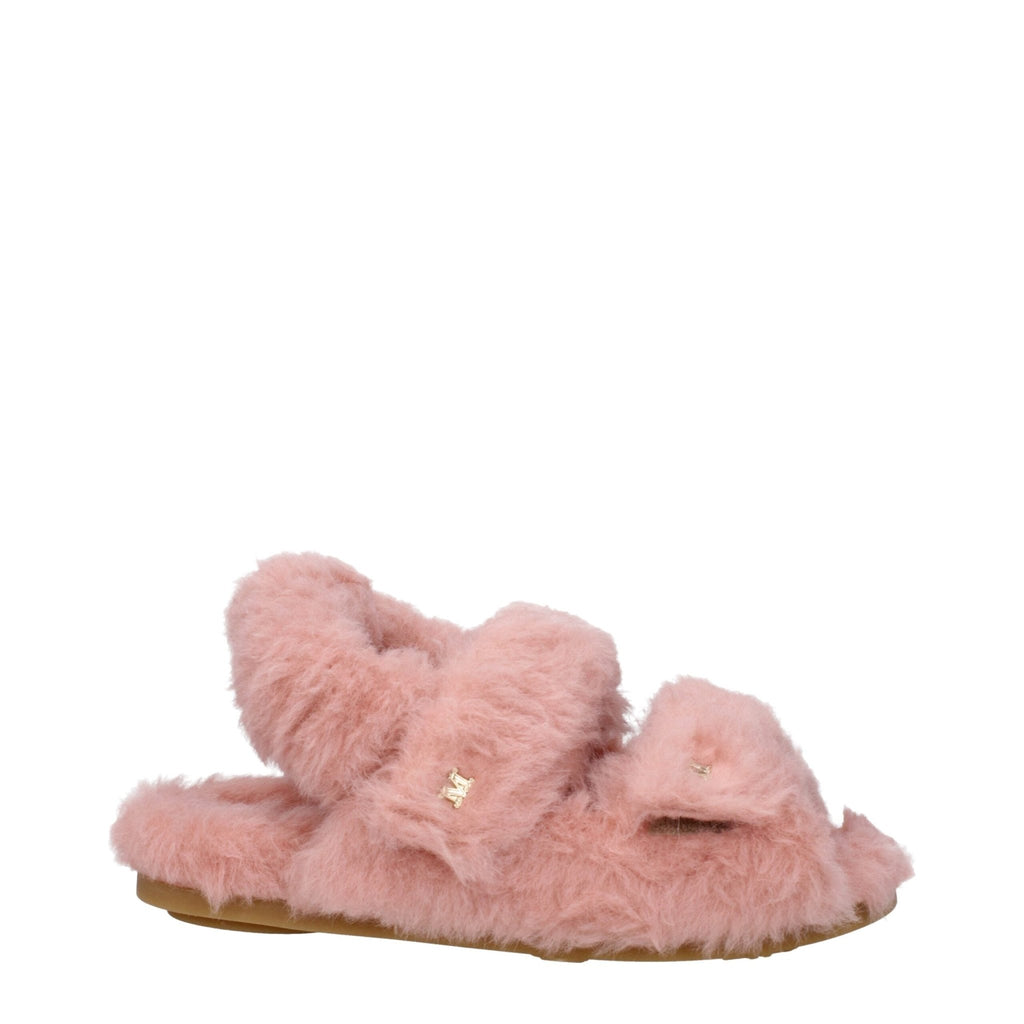 Max Mara Pink Fur Sandal - Beyzy Store - Max Mara
