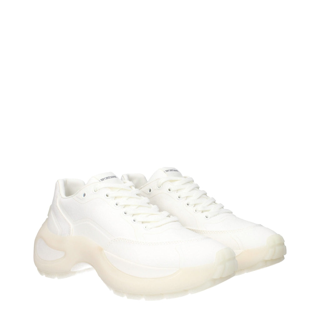 Max Mara White Fabric Chunky Sneakers - Beyzy Store - Max Mara