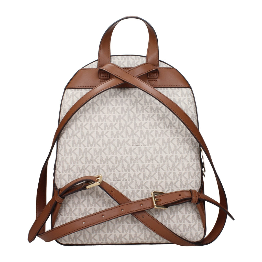 Michael Kors Beige Fabric Backpack - Beyzy Store - Michael Kors